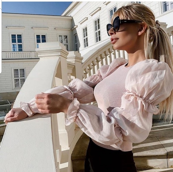 Zara Organza knit top - Picture 12 of 14